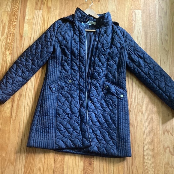 Larry Levine woman’s long black jacket size large - Picture 1 of 4